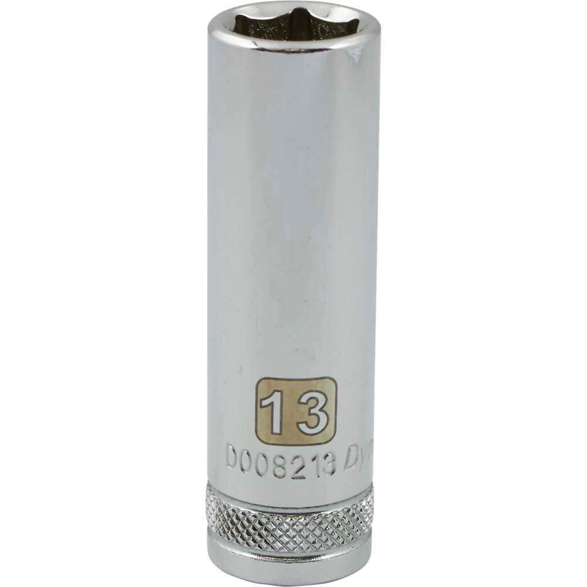 Dynamic Tools 3/8" Drive 6 Point Metric, 13mm Deep Length, Chrome Finish Socket